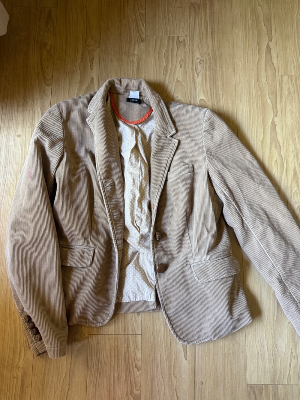 J. Crew Women's Tan Corduroy Blazer